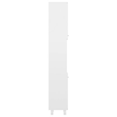 vidaXL Dulap de baie, alb extralucios, 30 x 30 x 179 cm, PAL