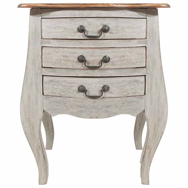 vidaXL Noptieră, 48x35x64 cm, lemn masiv de mahon