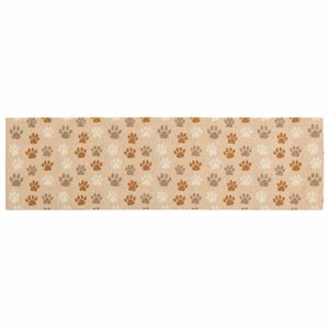 vidaXL Covor de bucătărie lăbuțe bej 150 x 45 cm 100% Poliamidă