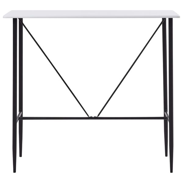 vidaXL Set mobilier de bar, 5 piese, gri închis, material textil