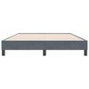 vidaXL Cadru de pat fără saltea Gri închis 160x220 cm catifea