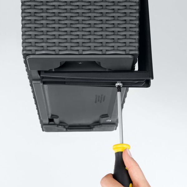 LECHUZA Suporturi pentru jardinieră de balcon, negru, 19033