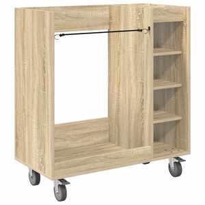 vidaXL Dulap Golf cu roata Simplu Stejar Sonoma 90 x 45 x 98 cm