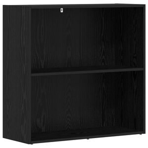 vidaXL Raft pentru cărți 80 x 30 x 76,5 cm Lemn prelucrat Stejar Negru