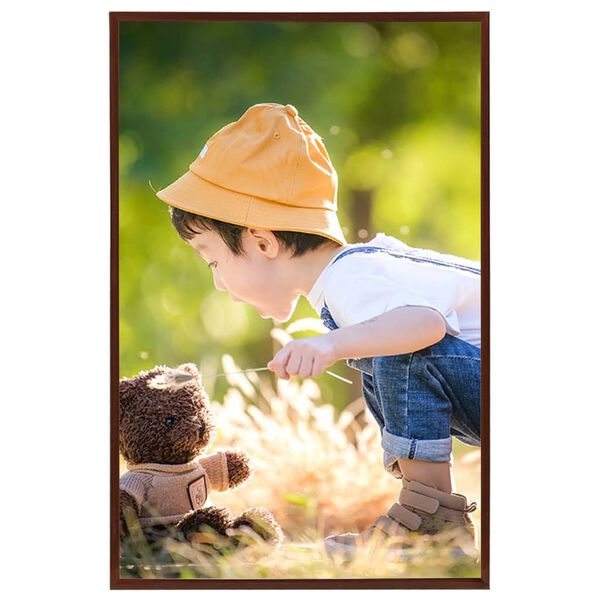 vidaXL Rame foto colaj pentru perete/masă, 5 buc., bronz, 70x90 cm MDF