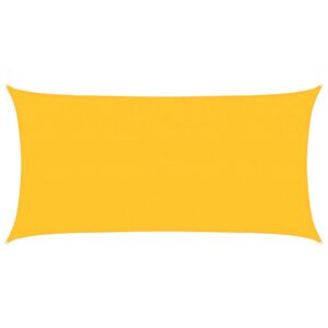 vidaXL P&acirc;nză parasolar, galben, 2x4 m, HDPE, 160 g/m&sup2;
