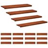 vidaXL Trepte de scară 16 buc. 110 x 25 x 2 cm Maro Lemn de fag masiv