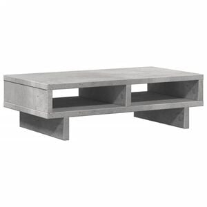 vidaXL Suport de monitor, gri beton, 50x27x15 cm, lemn prelucrat