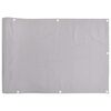 vidaXL Paravan de balcon, gri, 500x120 cm, PVC