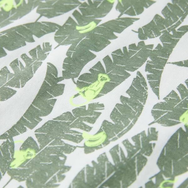 Tricou pentru copii, ecru și iederă închisă, 92