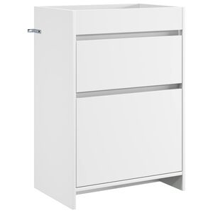 vidaXL Dulap sub chiuvetă pentru baie Alb 56 x 37,5 x 81 cm
