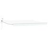 vidaXL Cort electric retractabil Alb 4,5 &times; 3 m