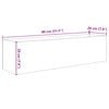 vidaXL Acvariu cu depozitare Transparent 80 x 20 x 20 cm Sticlă