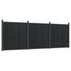 vidaXL Panouri pentru gard, gri, 526x186 cm, WPC