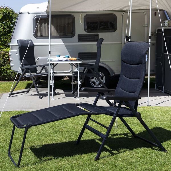 Campart Travel Scaun camping "Torino" 2 buc. albastru 68x43,5x120 cm
