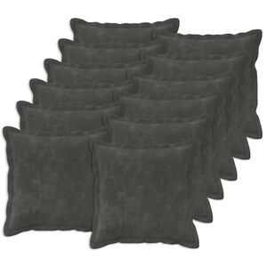 vidaXL Husă pentru pernă 12 buc. HOUTEN Antracit 40 x 40 cm