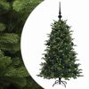 vidaXL Brad de Crăciun artificial cu glob 120 cm 150 LED-uri Alb cald