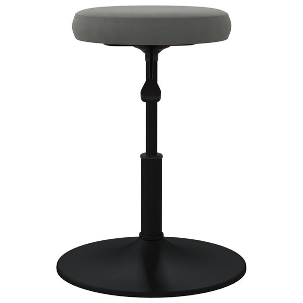 vidaXL Scaune de bucătărie, 4 buc., gri &icirc;nchis, catifea