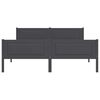 vidaXL Cadru de pat, gri, 120x200 cm, lemn masiv de pin