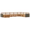 vidaXL Set de canapele de exterior 8 buc. natural Lemn Solid de Acacia