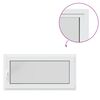 vidaXL Fereastră de subsol culoare internă albă RISOR 120 x 55 cm