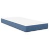vidaXL Saltea de pat cu saltea albastru 90 x 200 cm țesătură