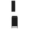 vidaXL Set de mobilier pentru baie 2 pcs Stejar negru Lemn compozit