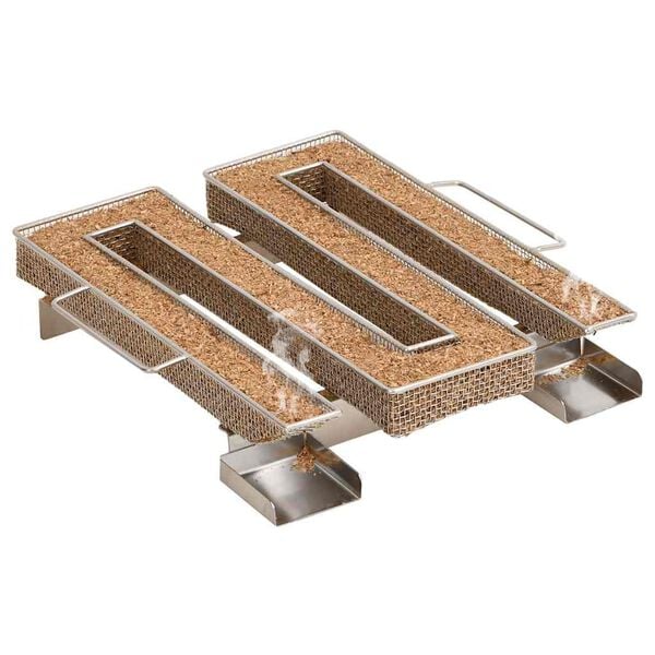 vidaXL Generator de fum rece 4 laturi 22,5 cm oțel inoxidabil