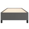 vidaXL Cadru de pat, gri, 80x200 cm, piele ecologică