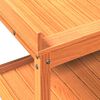 vidaXL Masă de plantare cu rafturi maro 108x45x86,5 cm lemn masiv pin