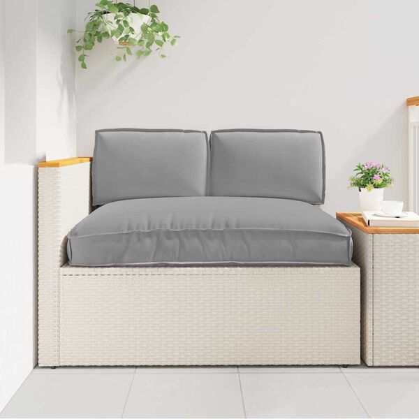 vidaXL Set de perne 3 pcs Gri Material Oxford