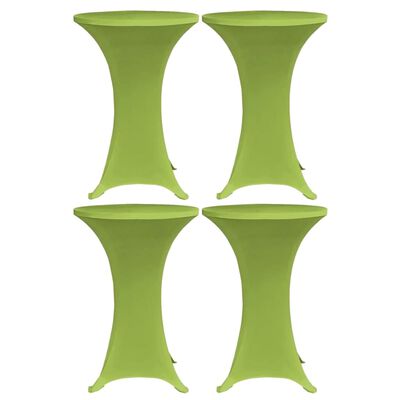 vidaXL Husă elastică pentru masă, 4 buc., verde, 70 cm