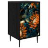vidaXL Dulap de noapte LOCHEM Stejar Negru 36 x 33 x 61 cm