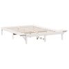 vidaXL Cadru de pat Alb 150 x 200 cm Lemn de pin masiv