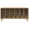 vidaXL Dulap de discuri stejar artizanal, 100x38x48 cm, lemn prelucrat
