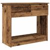 vidaXL Consolă cu sertare Lemn vechi 85,5x38,5x74,5 cm
