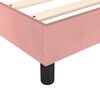 vidaXL Pat box spring cu saltea, roz, 160x200 cm, catifea