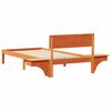 vidaXL Cadru de pat Maroniu cerat 80 x 200 cm Lemn de pin masiv