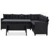 vidaXL Seturi de mobilier de exterior Negru poliratan