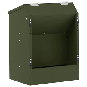 vidaXL Urmărire pentru iepuri Verde măsliniu 64.5 x 25.5 x 45.5 cm