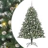 vidaXL Brad de Crăciun artificial Verde 180 cm PVC și Plastic și Oțel
