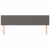 vidaXL Tăblii de pat, gri, 160x5x78/88 cm, piele ecologică