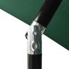 vidaXL Umbrelă de grădină cu 3 niveluri, stâlp aluminiu, verde, 2 m