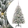 vidaXL Brad de Crăciun artificial 120 cm 150 LED-uri Alb cald