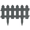 vidaXL Borduri de gazon, 25 buc., antracit, 10 m, PP
