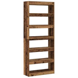 vidaXL Dulap pentru cărți 6 niveluri 80 x 30 x 198 cm Lemn prelucrat