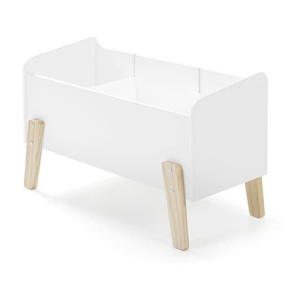Vipack Cutie de jucării pentru copii &bdquo;Kiddy&rdquo;, alb, lemn