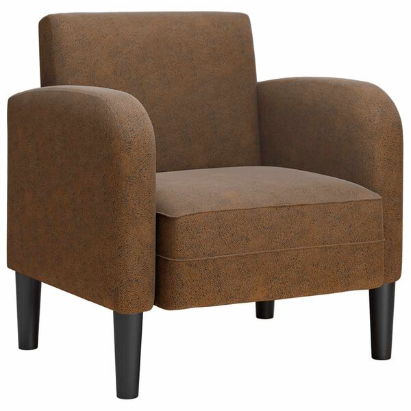 vidaXL Canapea scaun cu cotiere maro 54 cm piele artificială