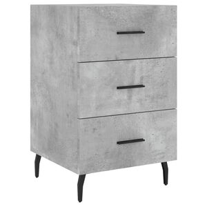 vidaXL Noptieră, gri beton, 40x40x66 cm, lemn compozit