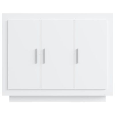 vidaXL Servantă, alb, 92x35x75 cm, lemn compozit